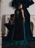 Farah Talib Aziz | Velvets The After Party | ORMAIE EMERALD SHIRT AND PANELLED DRESS JACKET by Farah Talib Aziz - Designer Dress - Type: Ladies Clothes - Available at Libayah - 100% Original