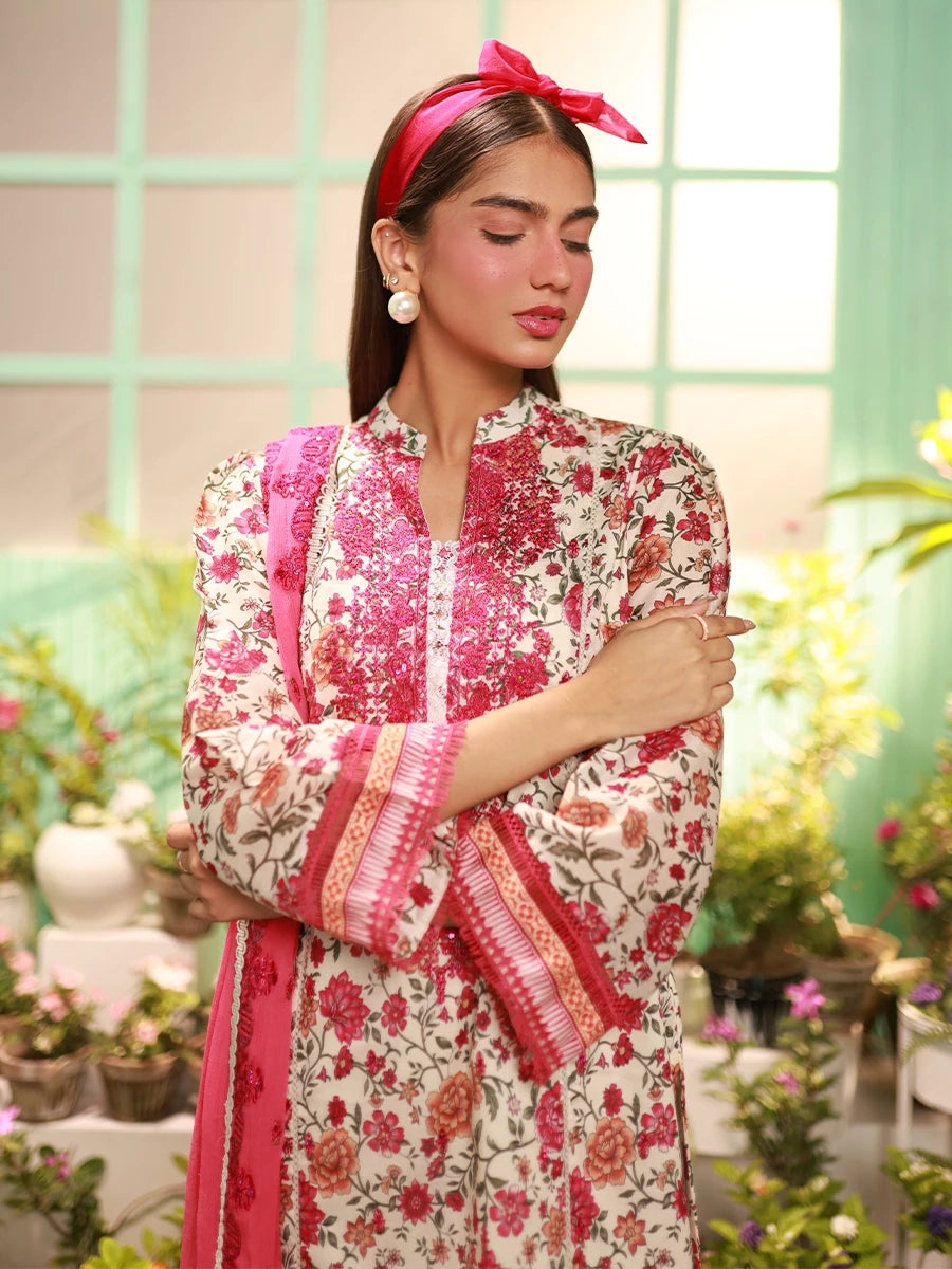 Salitex | Izel Lawn 24 | LUXURY LAWN EMBROIDERED SUIT by Salitex - Designer Dress - Type: Casuals - Available at Libayah - 100% Original
