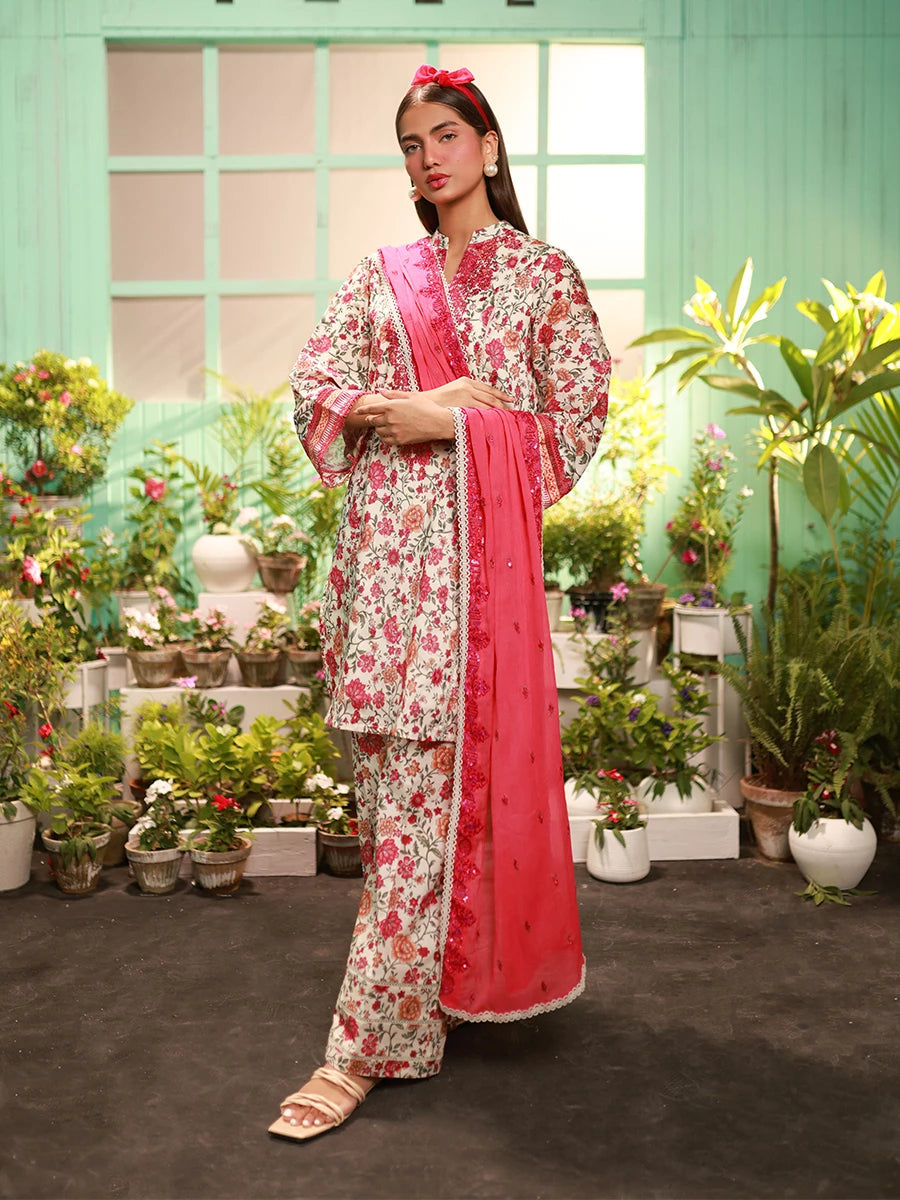 Salitex | Izel Lawn 24 | LUXURY LAWN EMBROIDERED SUIT by Salitex - Designer Dress - Type: Casuals - Available at Libayah - 100% Original