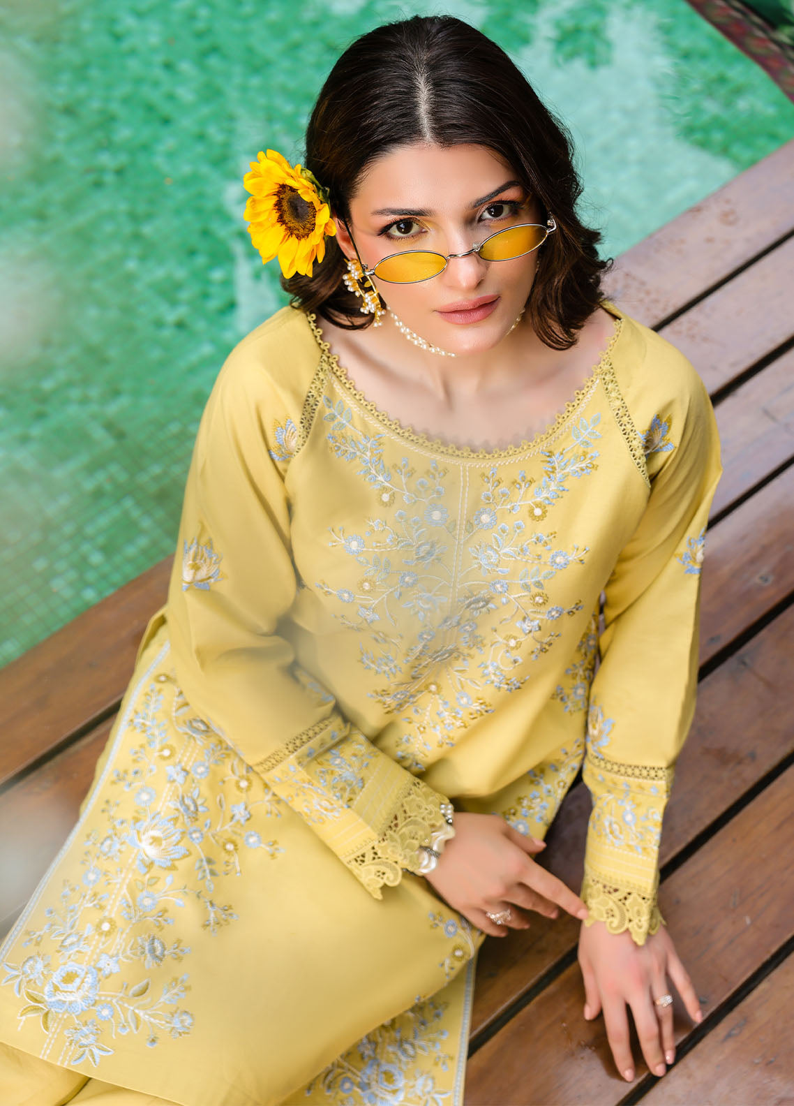 Sahane | Lovent Embroidered Pret 25 | ME23006 Corina by Sahane - Designer Dress - Type: Ladies Clothes - Available at Libayah - 100% Original
