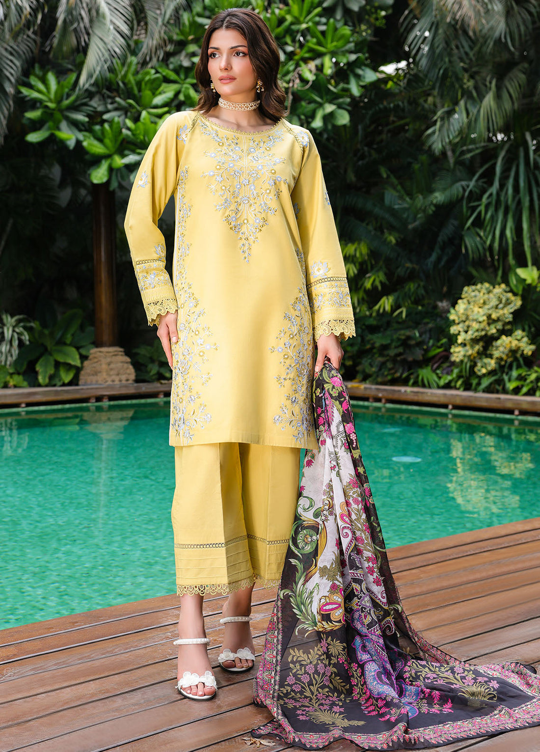 Sahane | Lovent Embroidered Pret 25 | ME23006 Corina by Sahane - Designer Dress - Type: Ladies Clothes - Available at Libayah - 100% Original