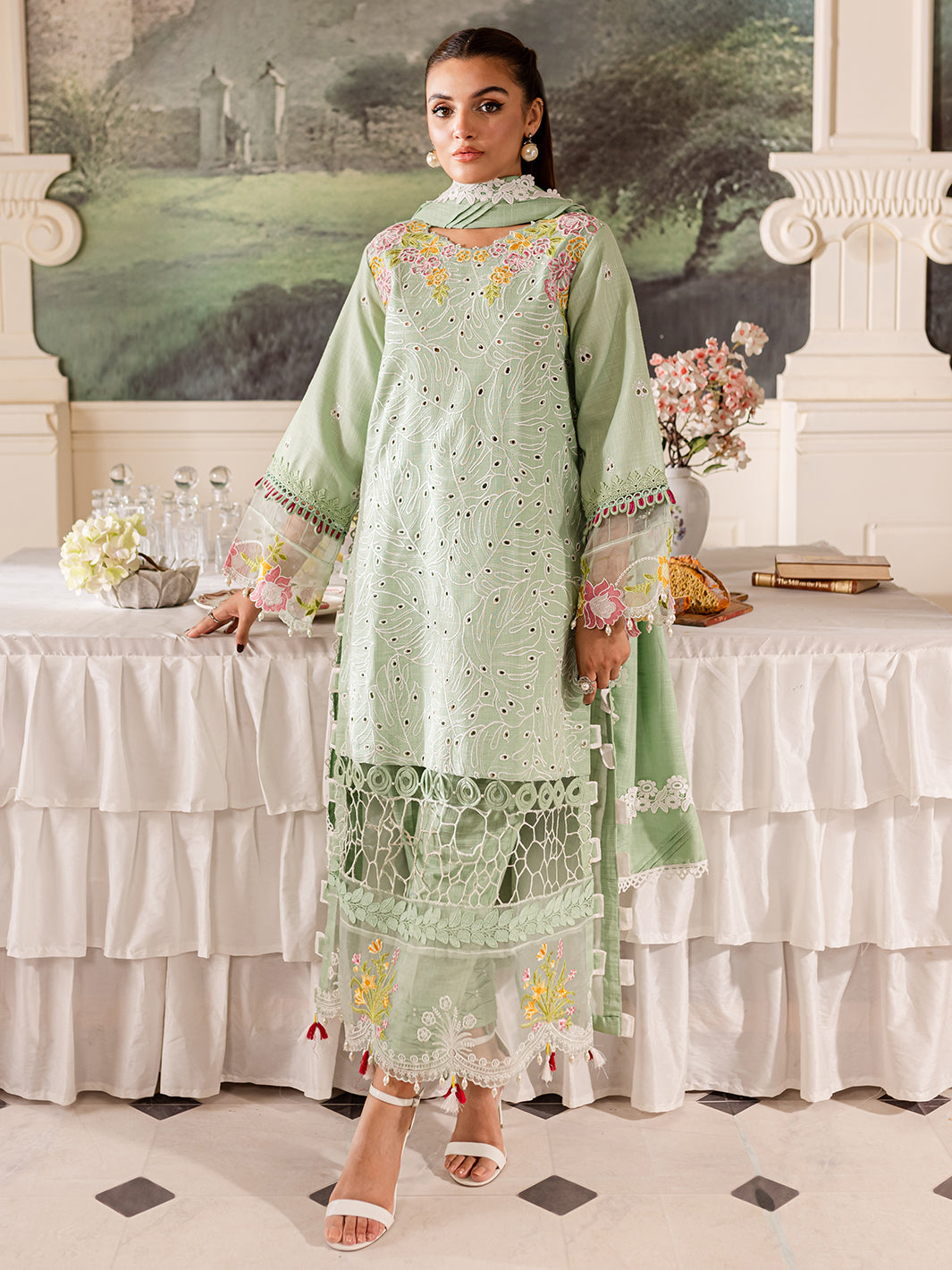 Parishay | Mira Winter | MW-02 | 3 PC Khaddar by Parishay - Designer Dress - Type: Luxury - Available at Libayah - 100% Original