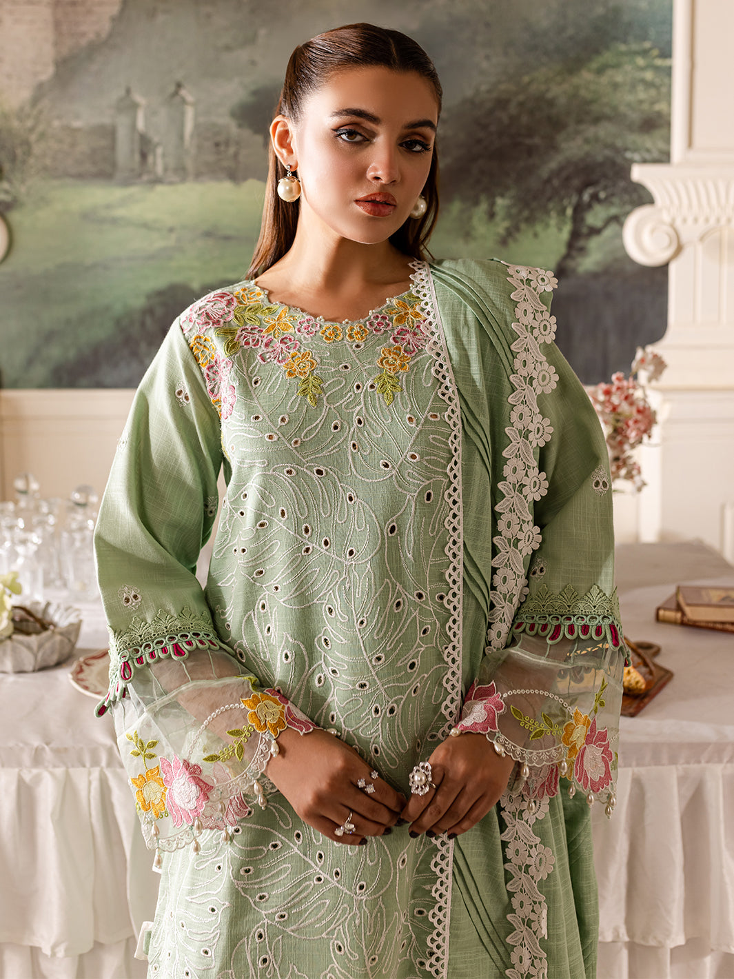 Parishay | Mira Winter | MW-02 | 3 PC Khaddar by Parishay - Designer Dress - Type: Luxury - Available at Libayah - 100% Original