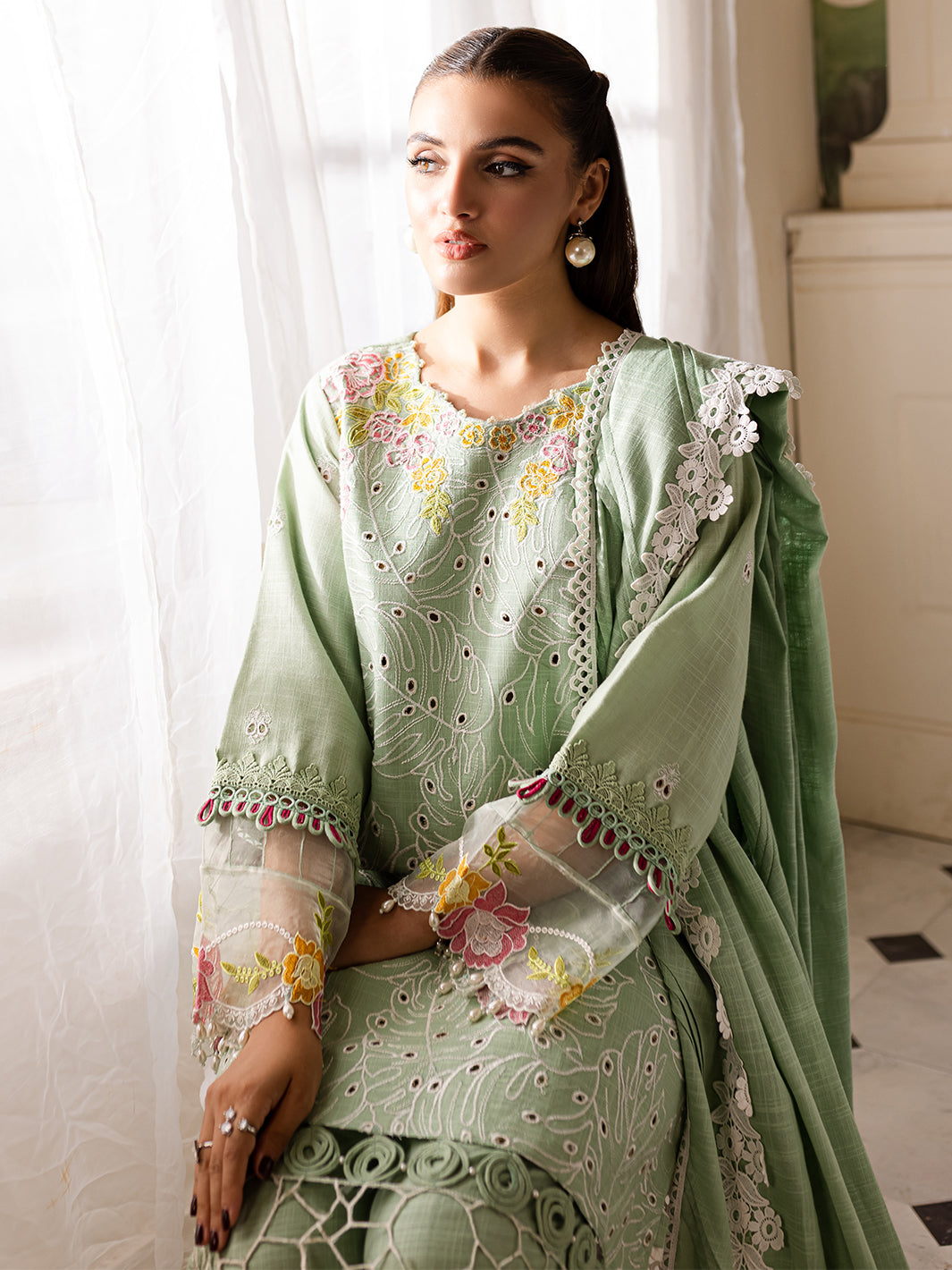 Parishay | Mira Winter | MW-02 | 3 PC Khaddar by Parishay - Designer Dress - Type: Luxury - Available at Libayah - 100% Original