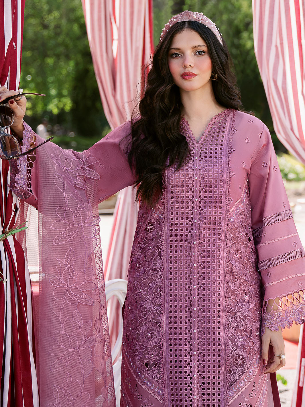 Bin Ilyas | Clara Embroidered Lawn 24 | 215 - A by Bin Ilyas - Designer Dress - Type: Ladies Clothes - Available at Libayah - 100% Original