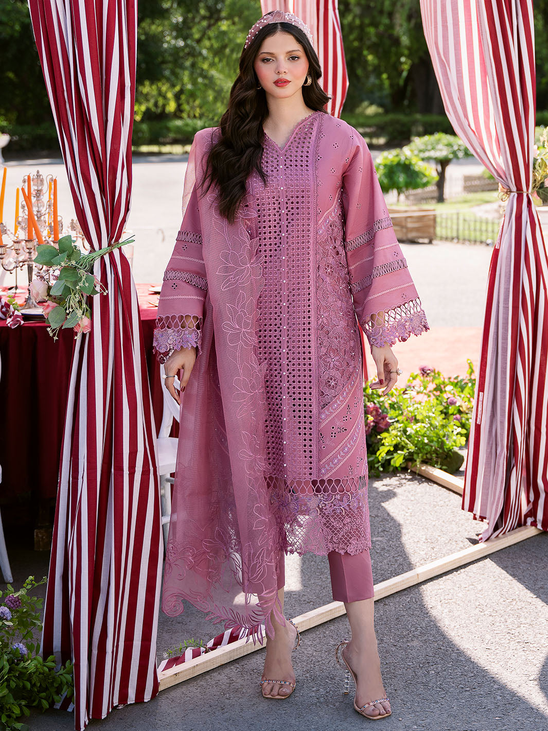 Bin Ilyas | Clara Embroidered Lawn 24 | 215 - A by Bin Ilyas - Designer Dress - Type: Ladies Clothes - Available at Libayah - 100% Original