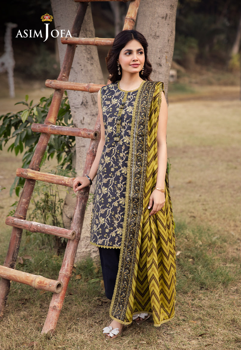 Asim Jofa | Prints Drop 2 | AJUBJ-26 by Asim Jofa - Designer Dress - Type: Ladies Clothes - Available at Libayah - 100% Original