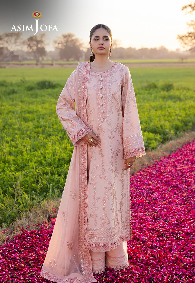 Asim Jofa | Luxury Lawn 25 | AJELL-15 by Asim Jofa - Designer Dress - Type: Ladies Clothes - Available at Libayah - 100% Original