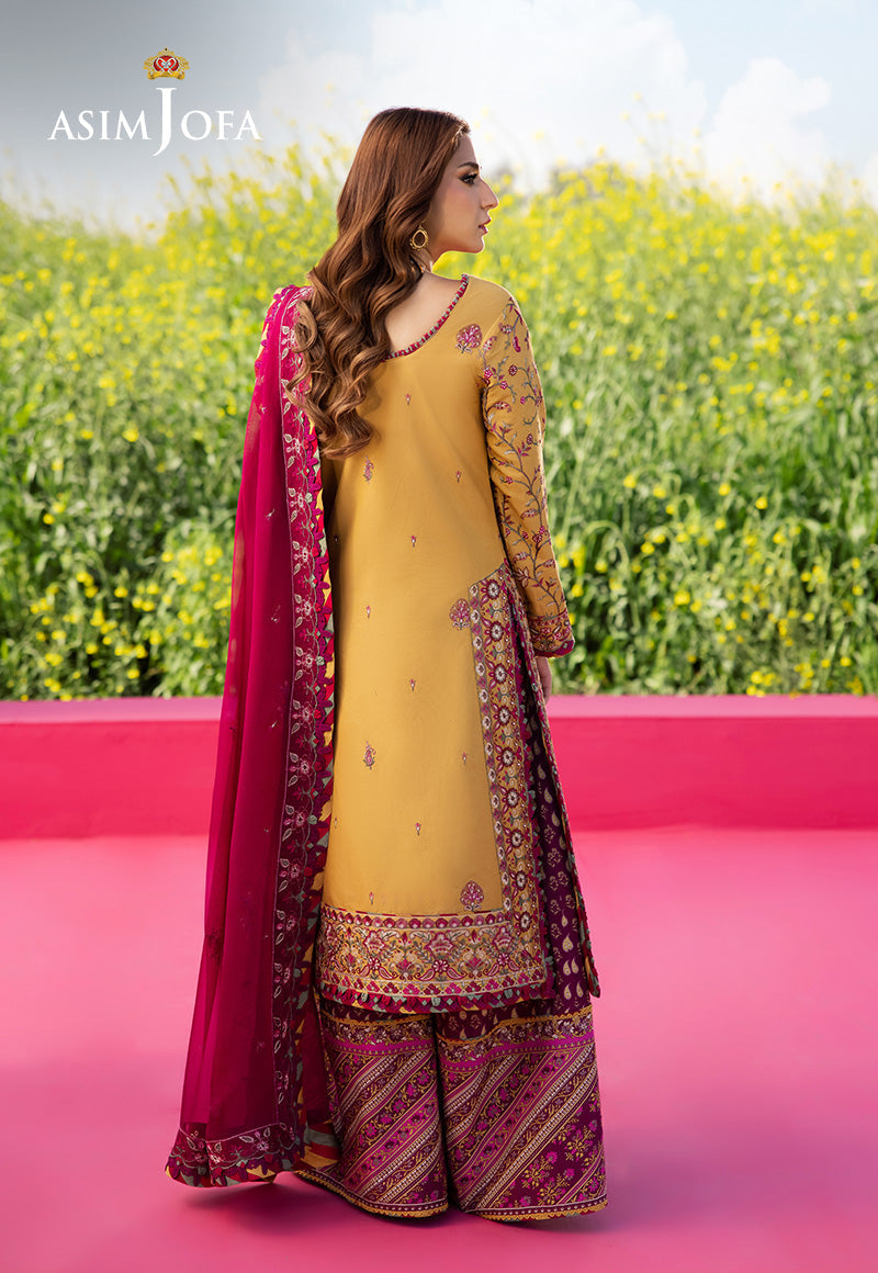 Asim Jofa | Luxury Lawn 25 | AJELL-07 by Asim Jofa - Designer Dress - Type: Ladies Clothes - Available at Libayah - 100% Original
