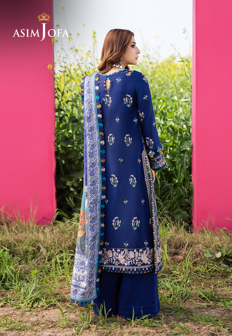 Asim Jofa | Luxury Lawn 25 | AJELL-11 by Asim Jofa - Designer Dress - Type: Ladies Clothes - Available at Libayah - 100% Original