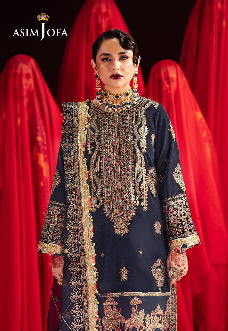 Asim Jofa | Makhmal Formals | AJMV-11 by Asim Jofa - Designer Dress - Type: Ladies Clothes - Available at Libayah - 100% Original