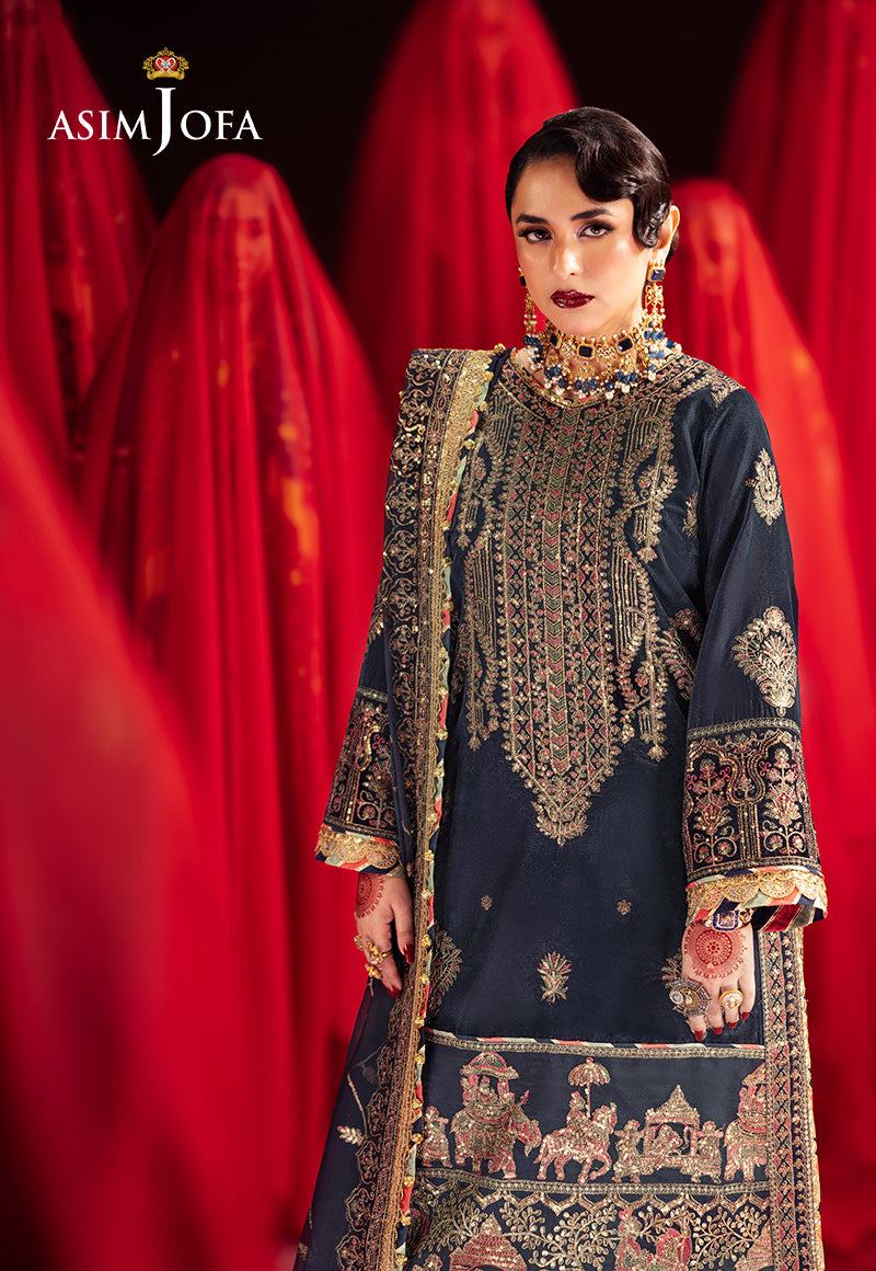 Asim Jofa | Makhmal Formals | AJMV-11 by Asim Jofa - Designer Dress - Type: Ladies Clothes - Available at Libayah - 100% Original