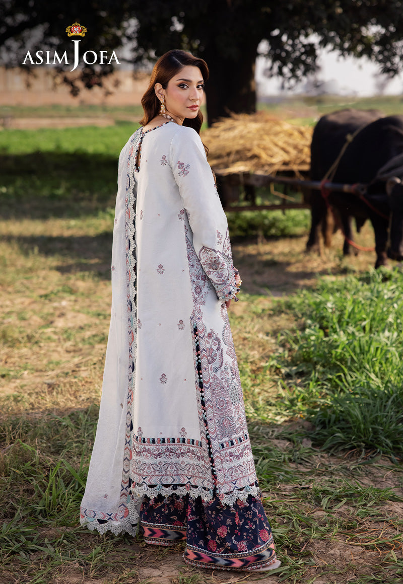 Asim Jofa | Luxury Lawn 25 | AJELL-10 by Asim Jofa - Designer Dress - Type: Ladies Clothes - Available at Libayah - 100% Original