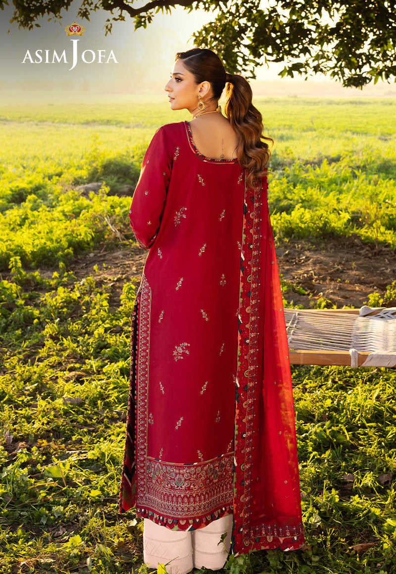 Asim Jofa | Luxury Lawn 25 | AJELL-06 by Asim Jofa - Designer Dress - Type: Ladies Clothes - Available at Libayah - 100% Original