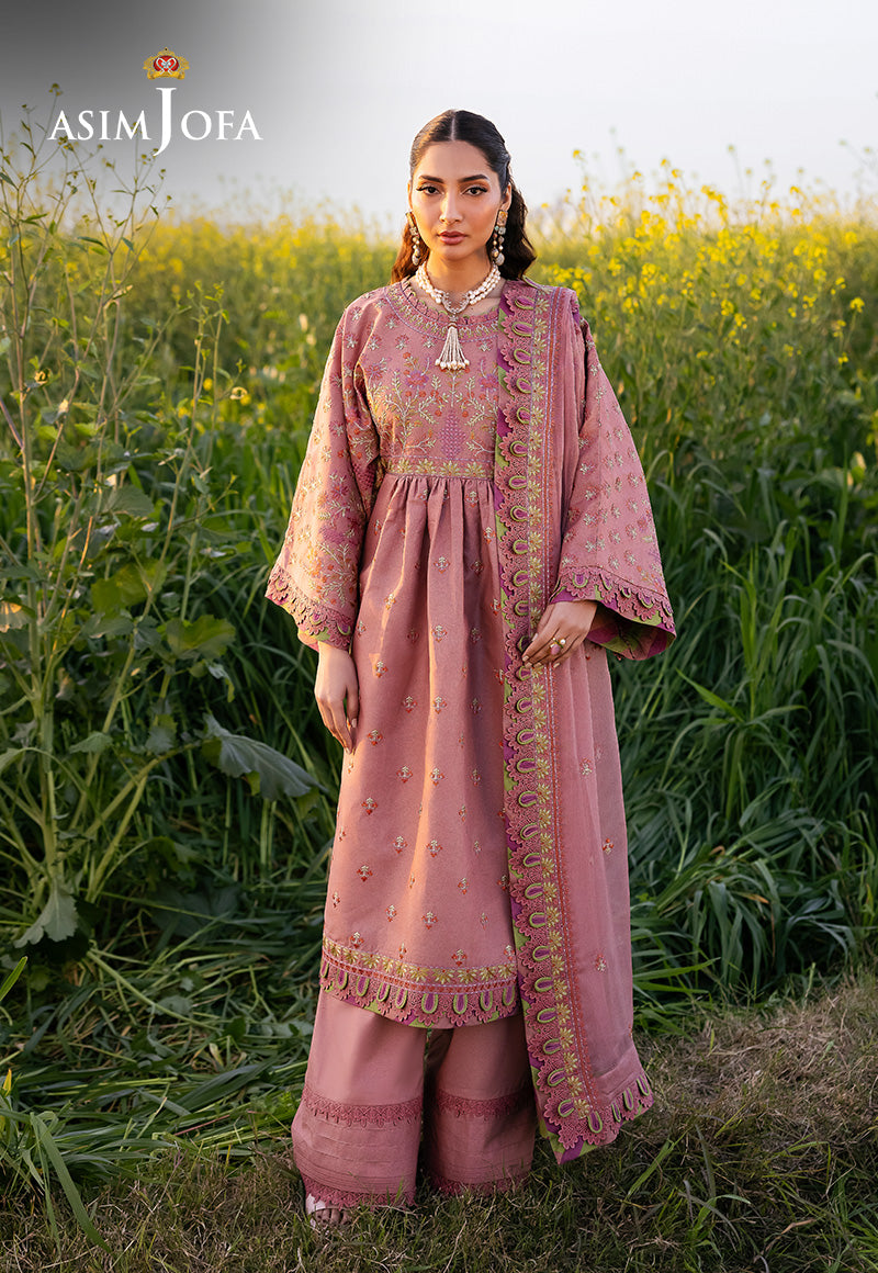 Asim Jofa | Luxury Lawn 25 | AJELL-16 by Asim Jofa - Designer Dress - Type: Ladies Clothes - Available at Libayah - 100% Original
