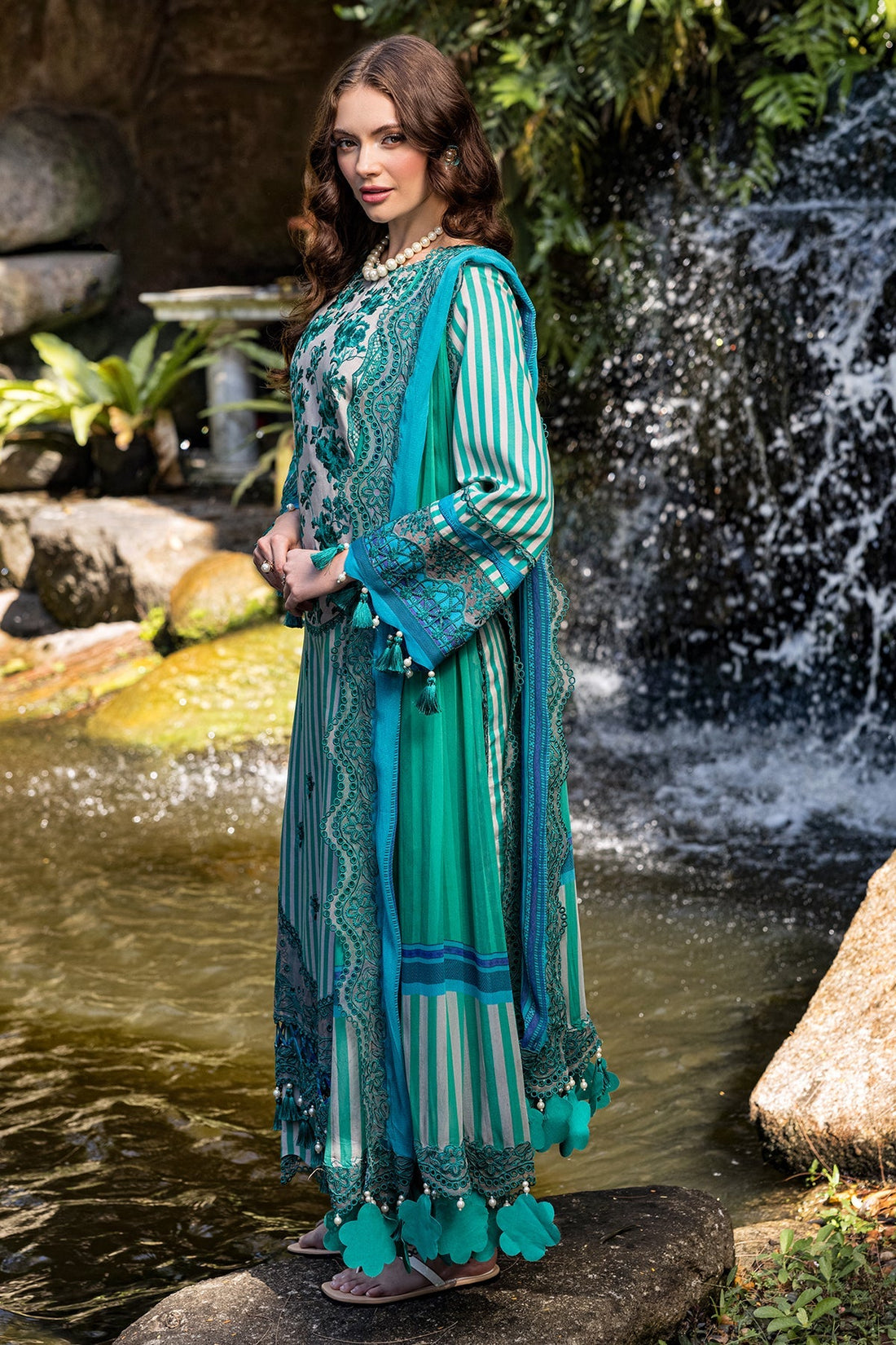 Charizma | Naranji Lawn | CN5-01 by Charizma - Designer Dress - Type: Ladies Clothes - Available at Libayah - 100% Original