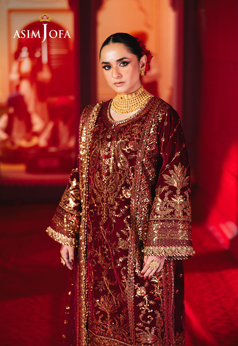 Asim Jofa | Makhmal Formals | AJMV-02 by Asim Jofa - Designer Dress - Type: Ladies Clothes - Available at Libayah - 100% Original