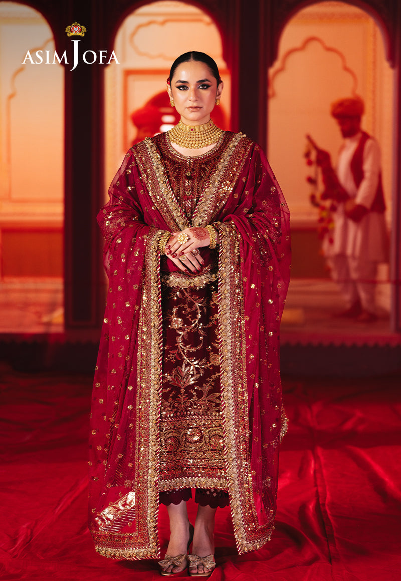 Asim Jofa | Makhmal Formals | AJMV-02 by Asim Jofa - Designer Dress - Type: Ladies Clothes - Available at Libayah - 100% Original