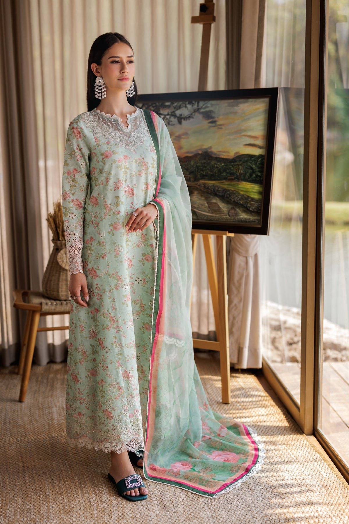 Xenia Formals | Luxury Lawn 25 | BARRIE by Xenia Formals - Designer Dress - Type: Ladies Clothes - Available at Libayah - 100% Original