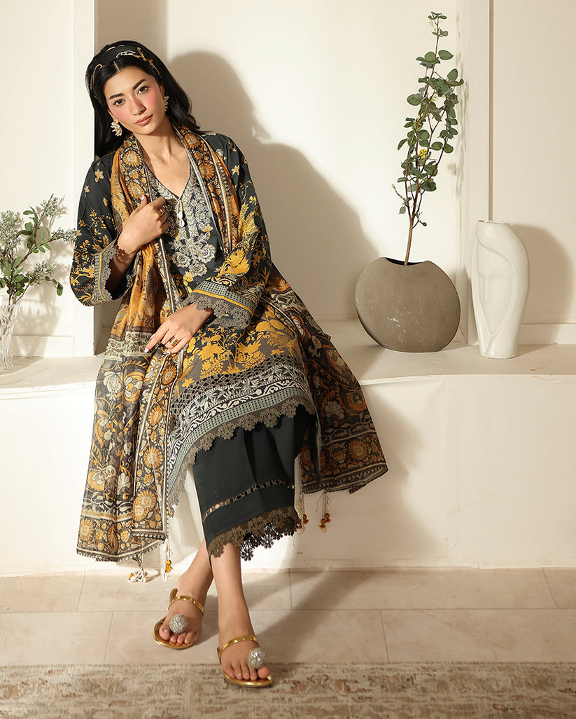 Roheenaz | Pareesa Cambric | Zimal by Roheenaz - Designer Dress  - Type : Ladies Clothes - Available at Libayah - 100% Original 