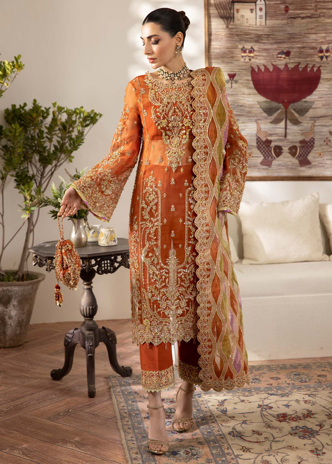 Kanwal Malik | Mirha Eid Luxury Pret 25 | Roshail by Kanwal Malik - Designer Dress - Type: Ladies Clothes - Available at Libayah - 100% Original