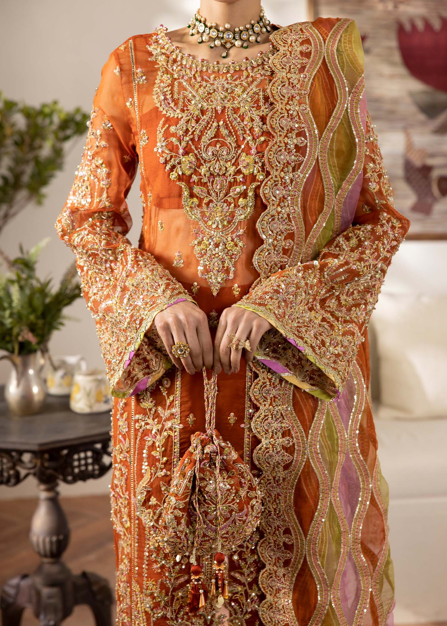Kanwal Malik | Mirha Eid Luxury Pret 25 | Roshail by Kanwal Malik - Designer Dress - Type: Ladies Clothes - Available at Libayah - 100% Original