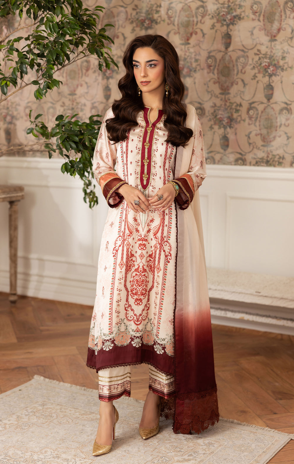 Maya | Eloura Silk Pret 25 |SAPHIRA by Maya - Designer Dress  - Type : Ladies Clothes - Available at Libayah - 100% Original 