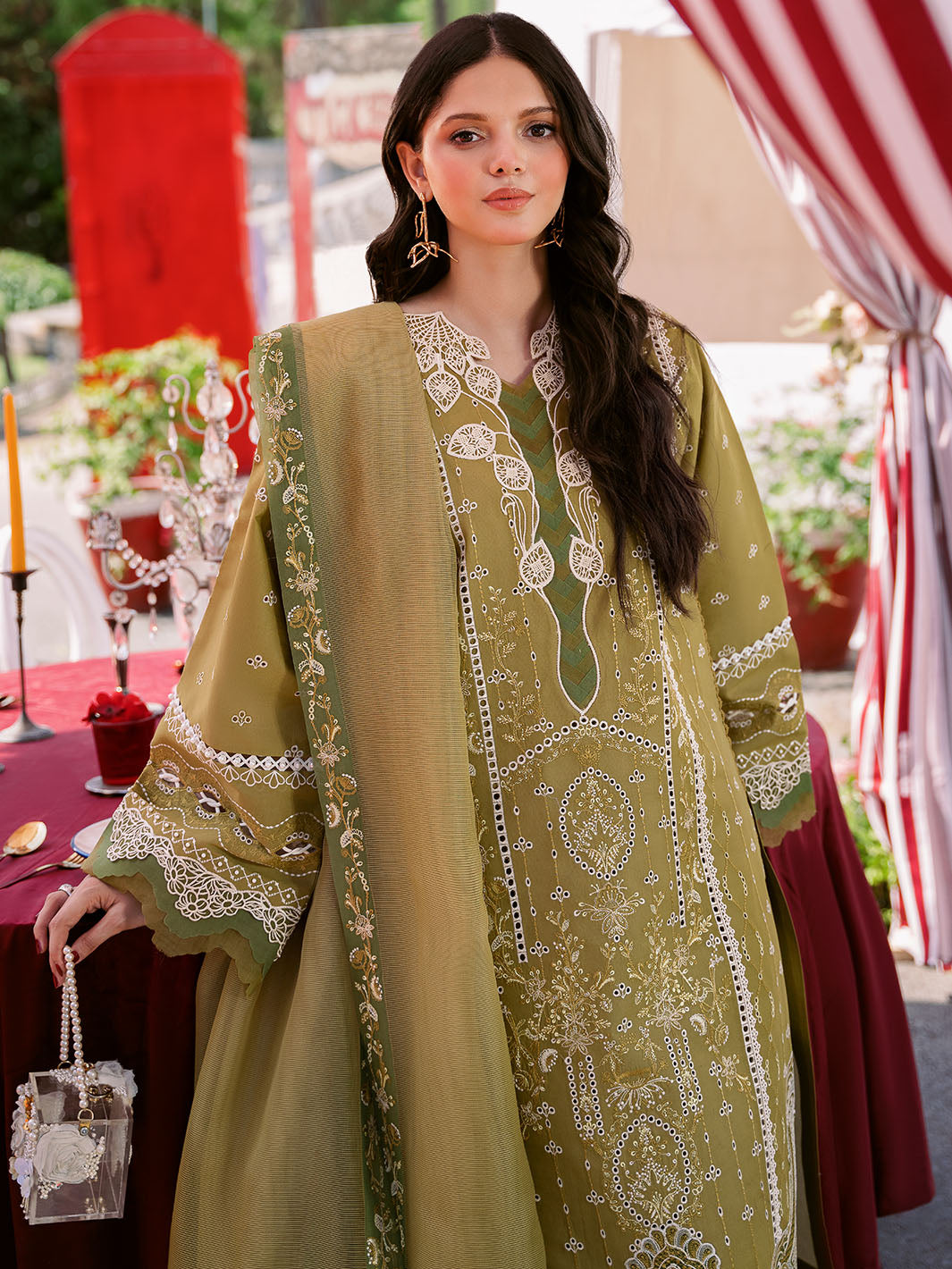 Bin Ilyas | Clara Embroidered Lawn 24 | 211 - A by Bin Ilyas - Designer Dress - Type: Ladies Clothes - Available at Libayah - 100% Original
