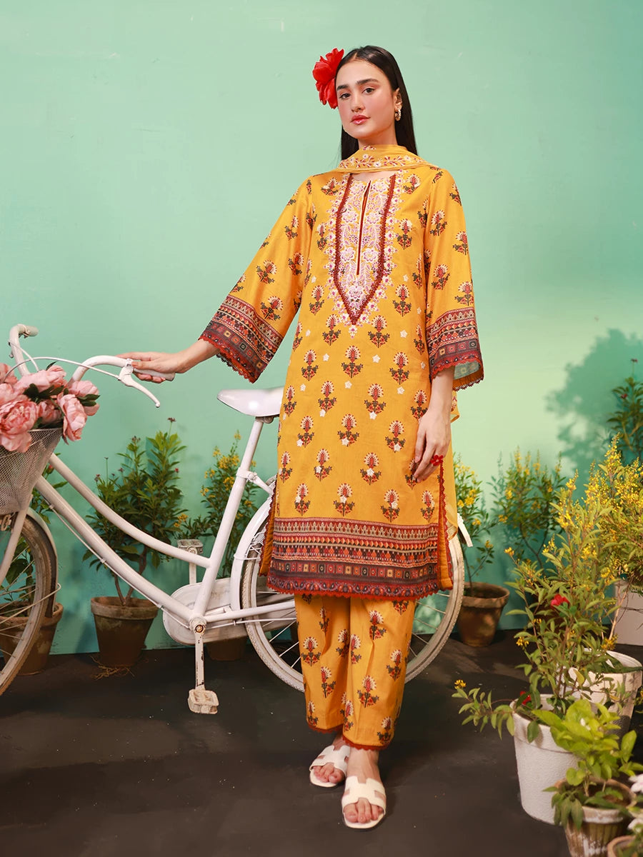 Salitex | Izel Lawn 24 | LUXURY LAWN EMBROIDERED SUIT by Salitex - Designer Dress - Type: Casuals - Available at Libayah - 100% Original