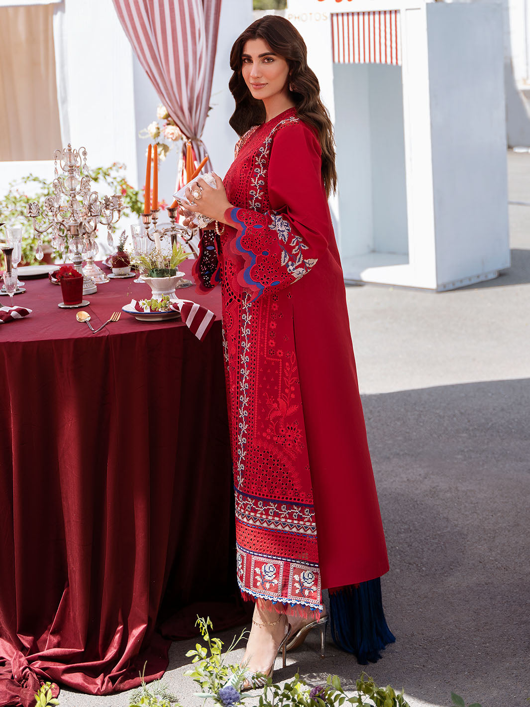 Bin Ilyas | Clara Embroidered Lawn 24 | 217 - B by Bin Ilyas - Designer Dress - Type: Ladies Clothes - Available at Libayah - 100% Original
