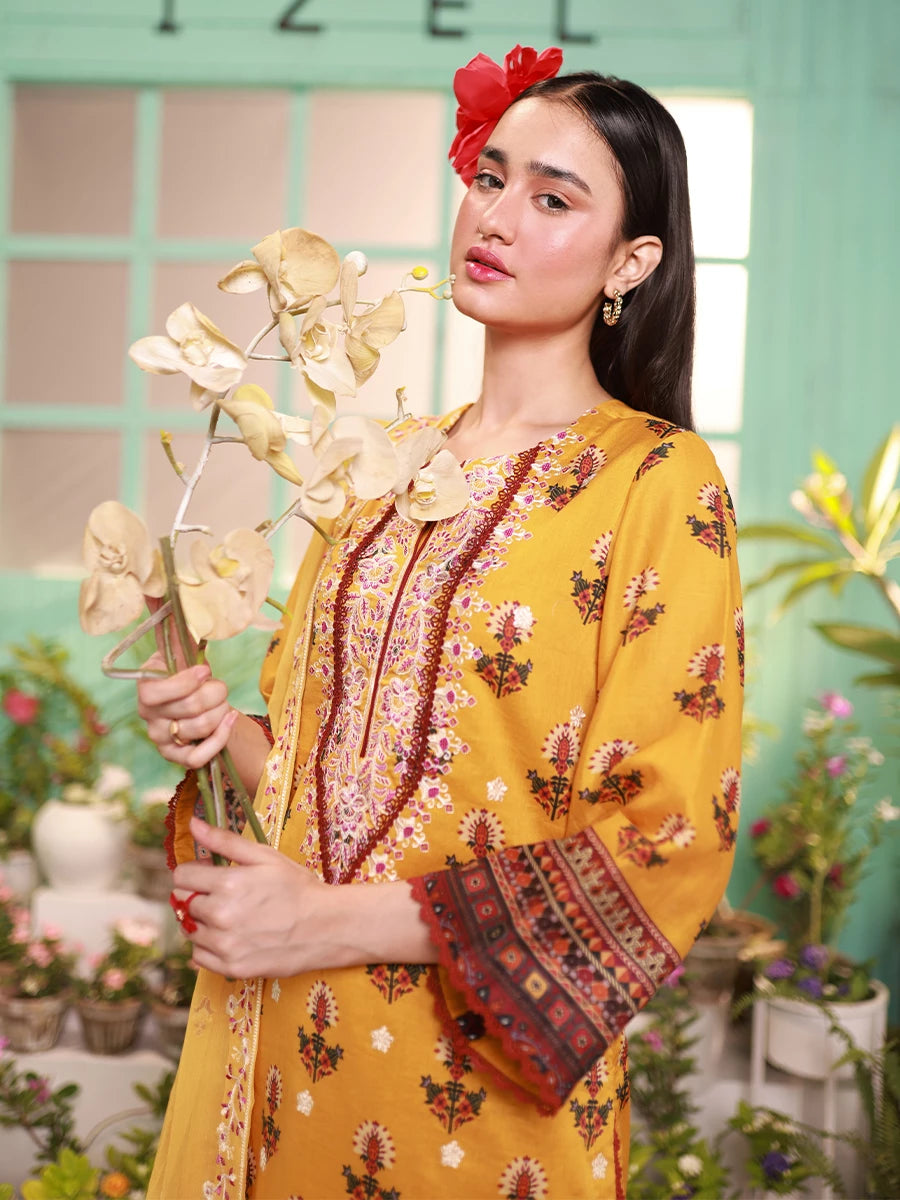 Salitex | Izel Lawn 24 | LUXURY LAWN EMBROIDERED SUIT by Salitex - Designer Dress - Type: Casuals - Available at Libayah - 100% Original