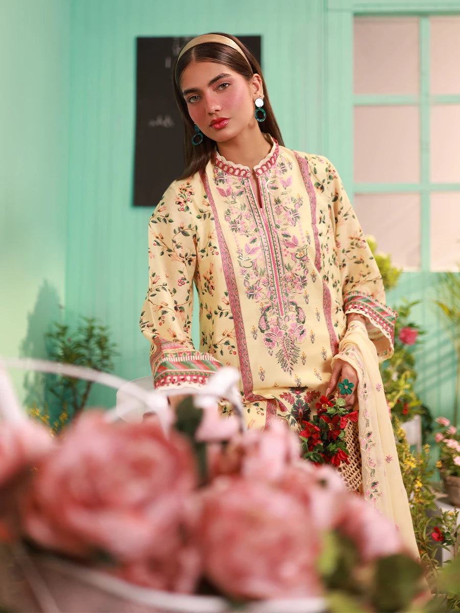 Salitex | Izel Lawn 24 | LUXURY LAWN EMBROIDERED SUIT by Salitex - Designer Dress - Type: Casuals - Available at Libayah - 100% Original