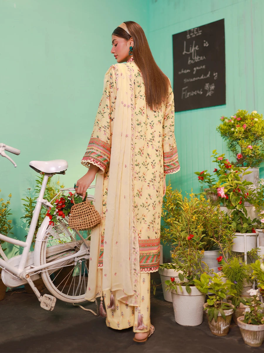 Salitex | Izel Lawn 24 | LUXURY LAWN EMBROIDERED SUIT by Salitex - Designer Dress - Type: Casuals - Available at Libayah - 100% Original