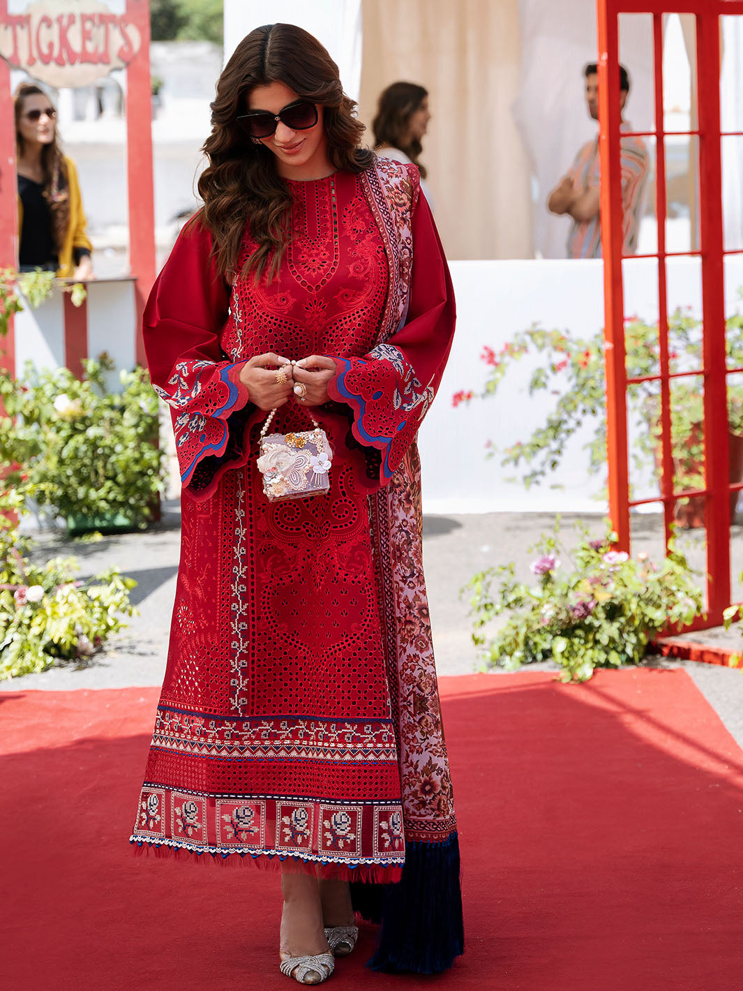 Bin Ilyas | Clara Embroidered Lawn 24 | 217 - B by Bin Ilyas - Designer Dress - Type: Ladies Clothes - Available at Libayah - 100% Original
