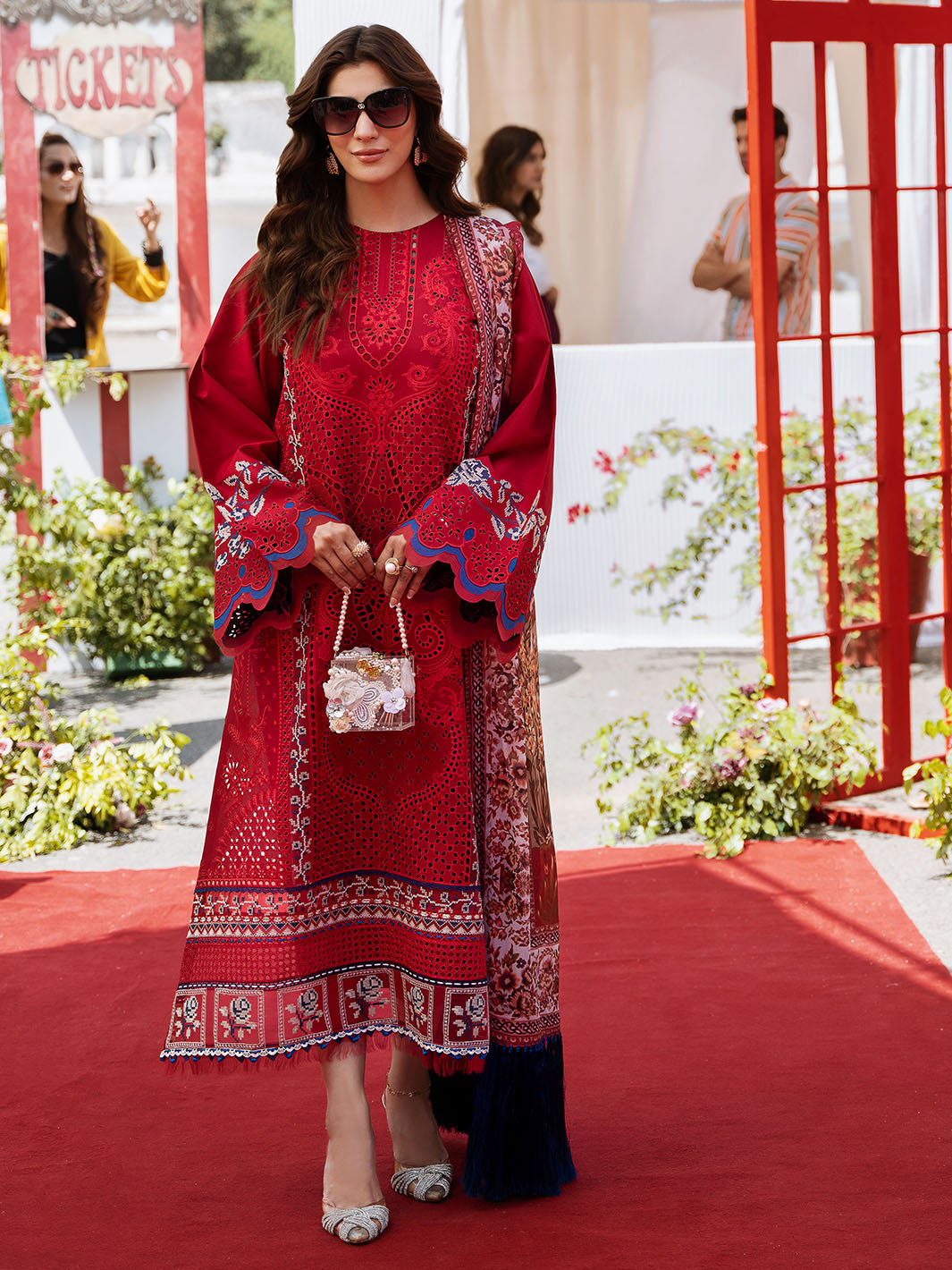 Bin Ilyas | Clara Embroidered Lawn 24 | 217 - B by Bin Ilyas - Designer Dress - Type: Ladies Clothes - Available at Libayah - 100% Original