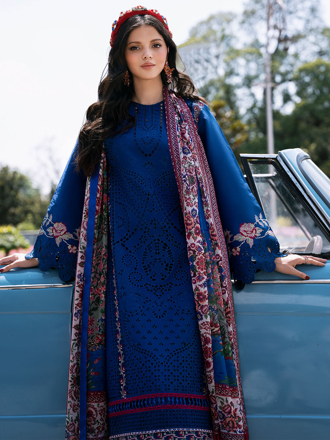 Bin Ilyas | Clara Embroidered Lawn 24 | 217 - A by Bin Ilyas - Designer Dress - Type: Ladies Clothes - Available at Libayah - 100% Original