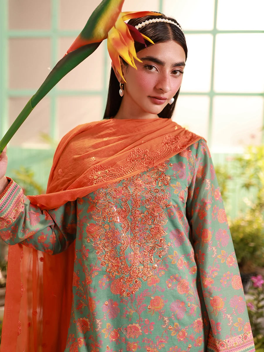 Salitex | Izel Lawn 24 | LUXURY LAWN EMBROIDERED SUIT by Salitex - Designer Dress - Type: Casuals - Available at Libayah - 100% Original
