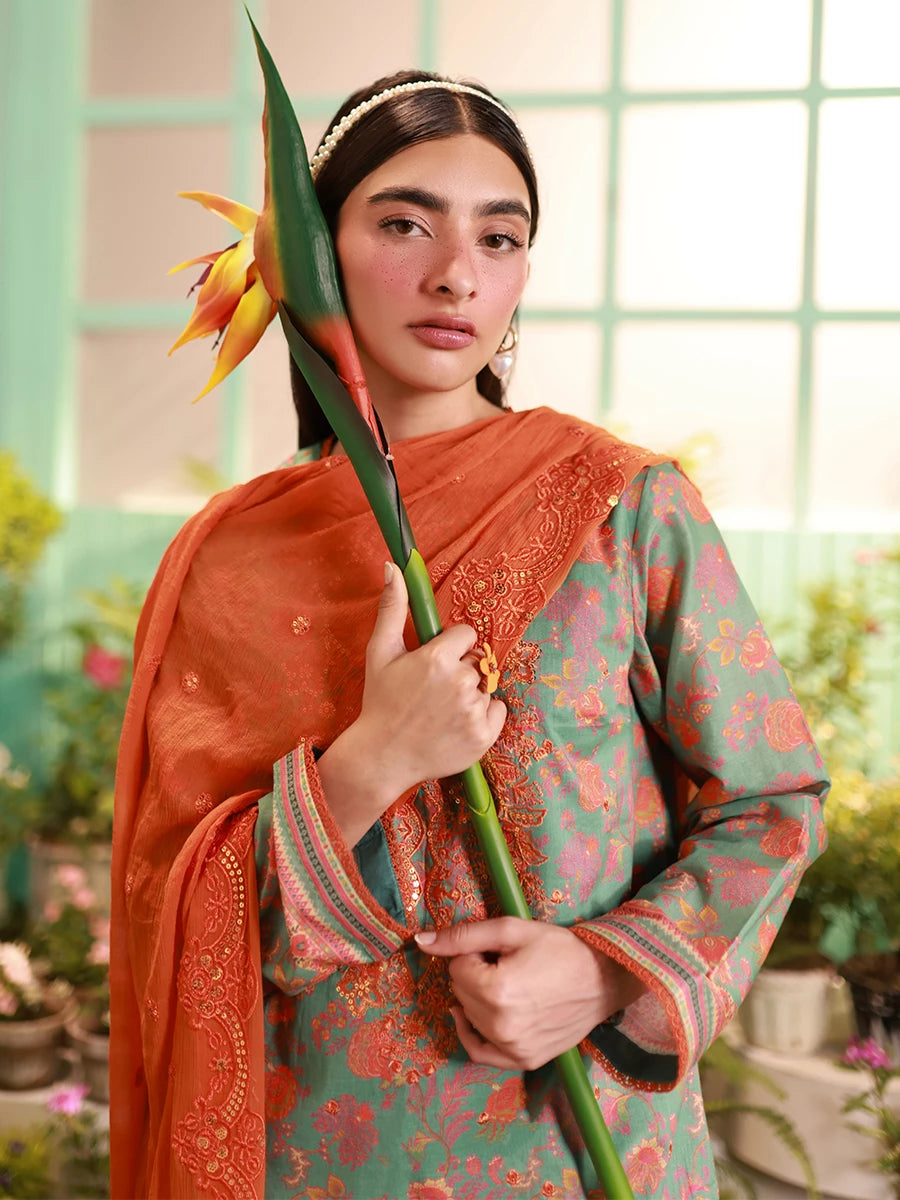 Salitex | Izel Lawn 24 | LUXURY LAWN EMBROIDERED SUIT by Salitex - Designer Dress - Type: Casuals - Available at Libayah - 100% Original
