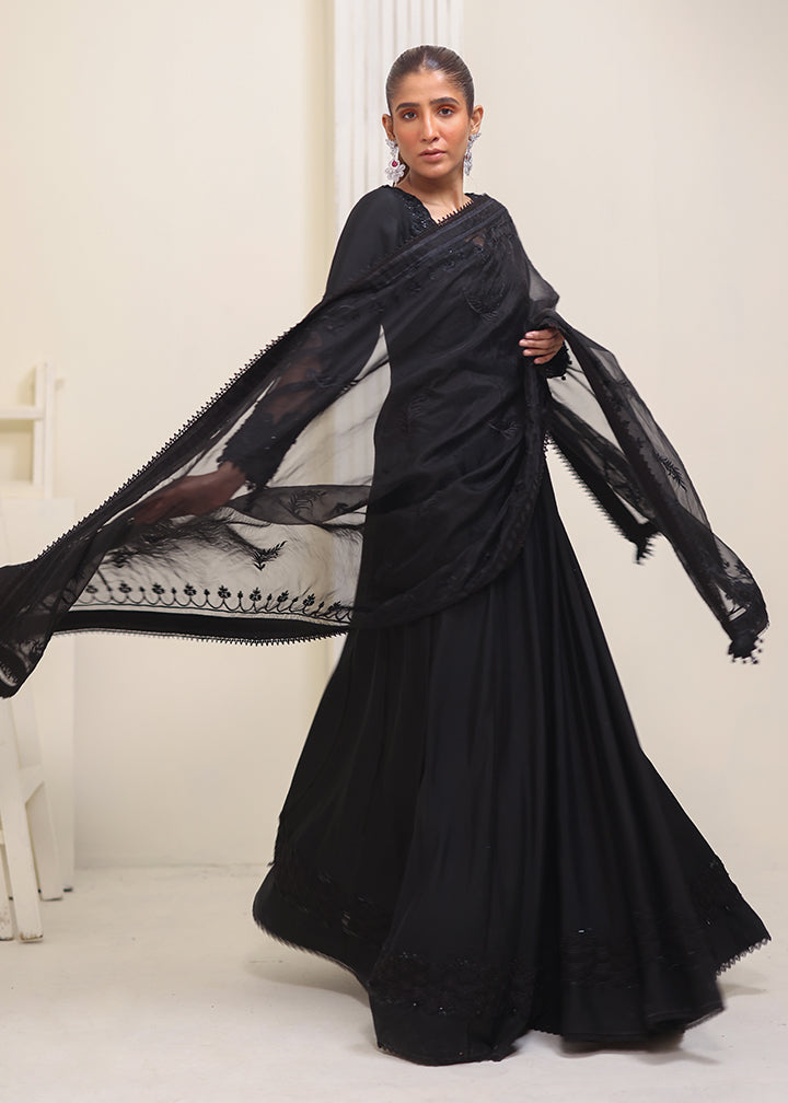Umsha | Luxury Pret | BLACK SWAN by Umsha - Designer Dress - Type: Ladies Clothes - Available at Libayah - 100% Original
