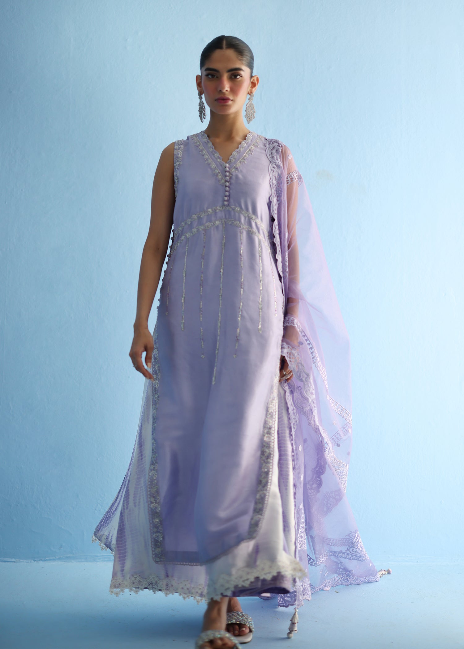 Umsha | Luxury Pret | LILAC MARBLE by Umsha - Designer Dress - Type: Ladies Clothes - Available at Libayah - 100% Original