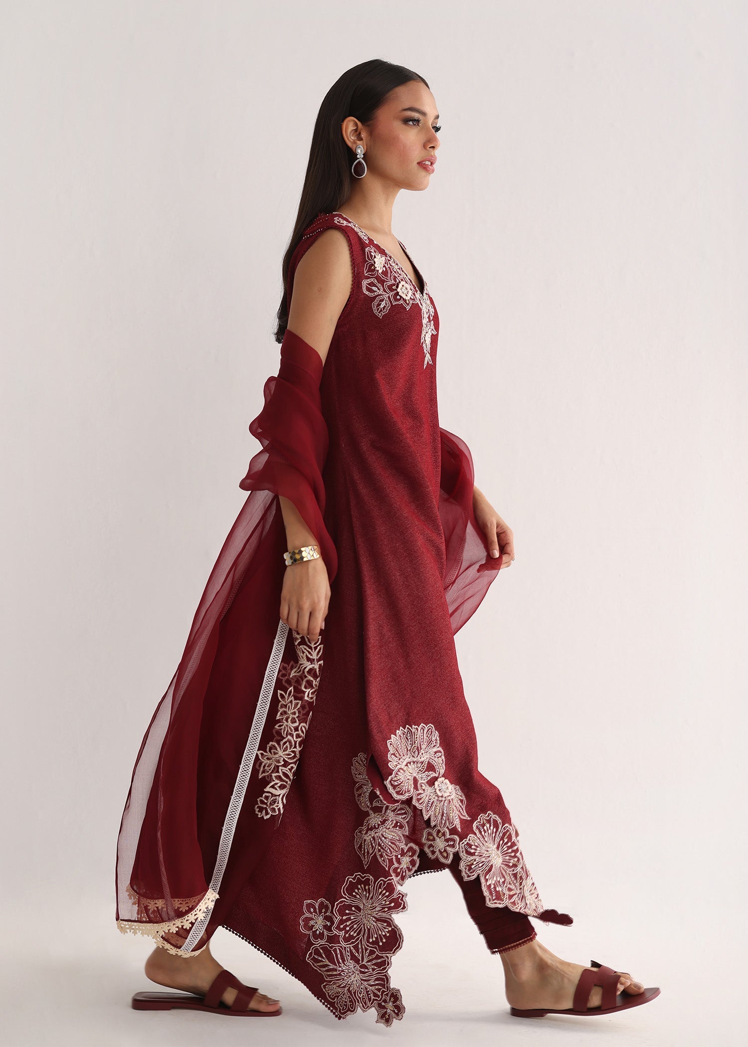 Umsha | Luxury Pret | RAVISHING ROSEWOOD by Umsha - Designer Dress - Type: Ladies Clothes - Available at Libayah - 100% Original