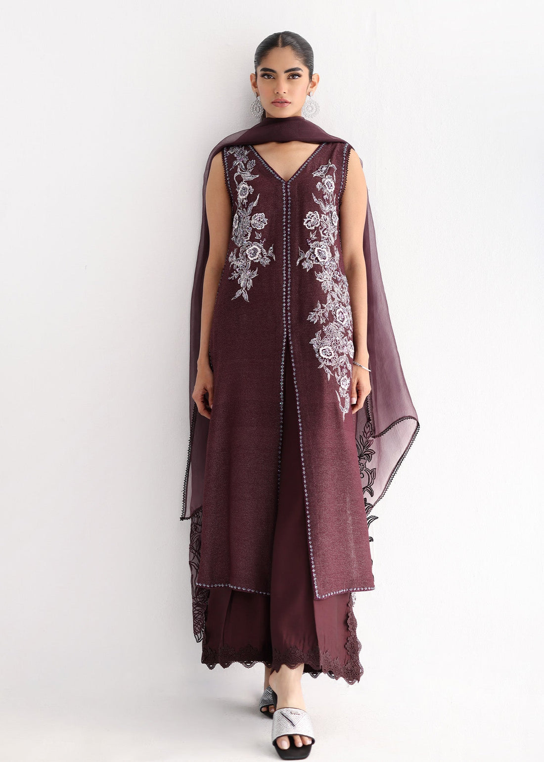 Umsha | Luxury Pret | BERRY BLISS by Umsha - Designer Dress - Type: Ladies Clothes - Available at Libayah - 100% Original