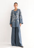 Umsha | Luxury Pret | BLUE STONE GLOSS by Umsha - Designer Dress - Type: Ladies Clothes - Available at Libayah - 100% Original