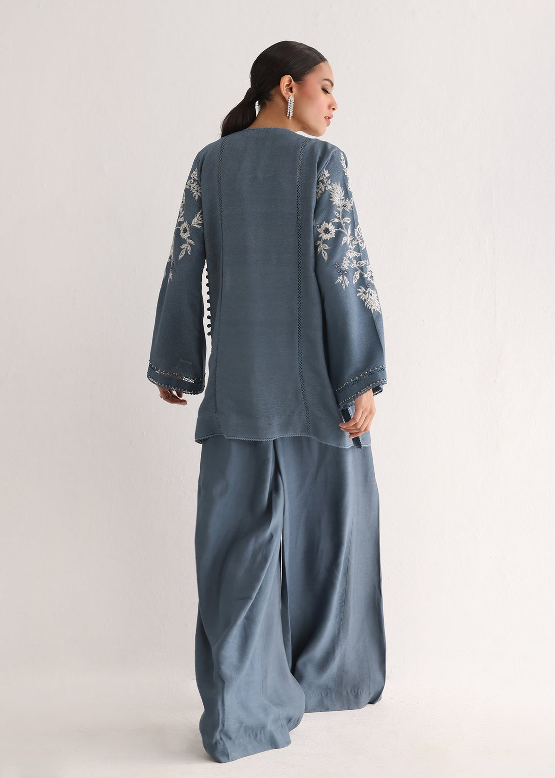 Umsha | Luxury Pret | BLUE STONE GLOSS by Umsha - Designer Dress - Type: Ladies Clothes - Available at Libayah - 100% Original