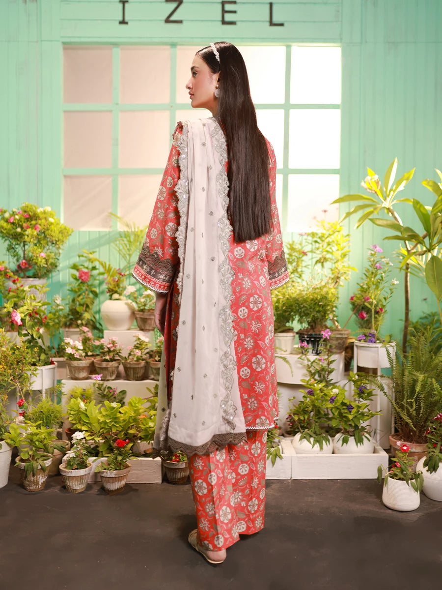 Salitex | Izel Lawn 24 | LUXURY LAWN EMBROIDERED SUIT by Salitex - Designer Dress - Type: Casuals - Available at Libayah - 100% Original