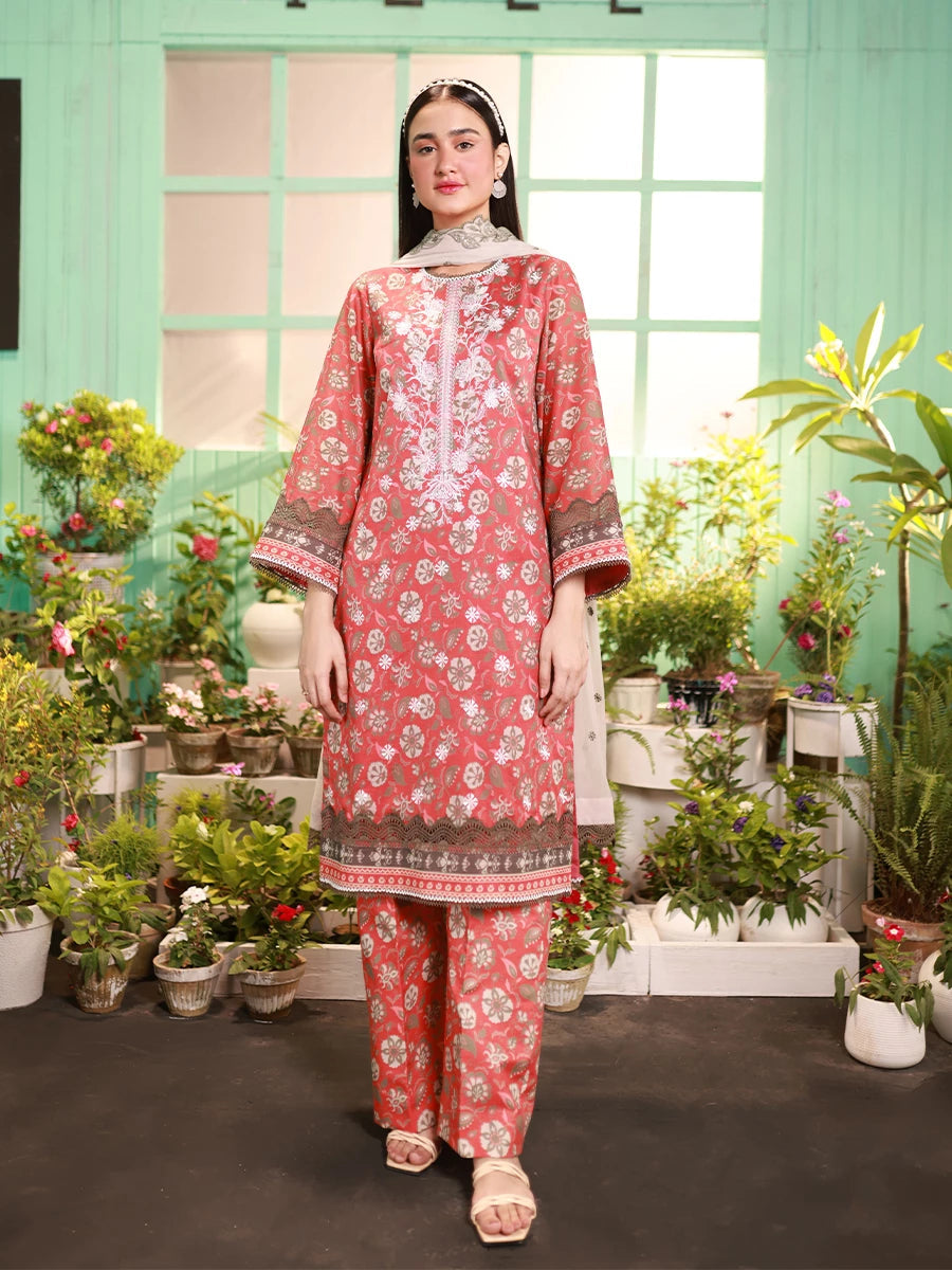 Salitex | Izel Lawn 24 | LUXURY LAWN EMBROIDERED SUIT by Salitex - Designer Dress - Type: Casuals - Available at Libayah - 100% Original