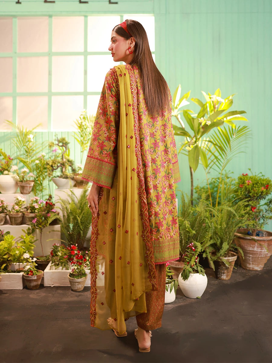 Salitex | Izel Lawn 24 | LUXURY LAWN EMBROIDERED SUIT by Salitex - Designer Dress - Type: Casuals - Available at Libayah - 100% Original