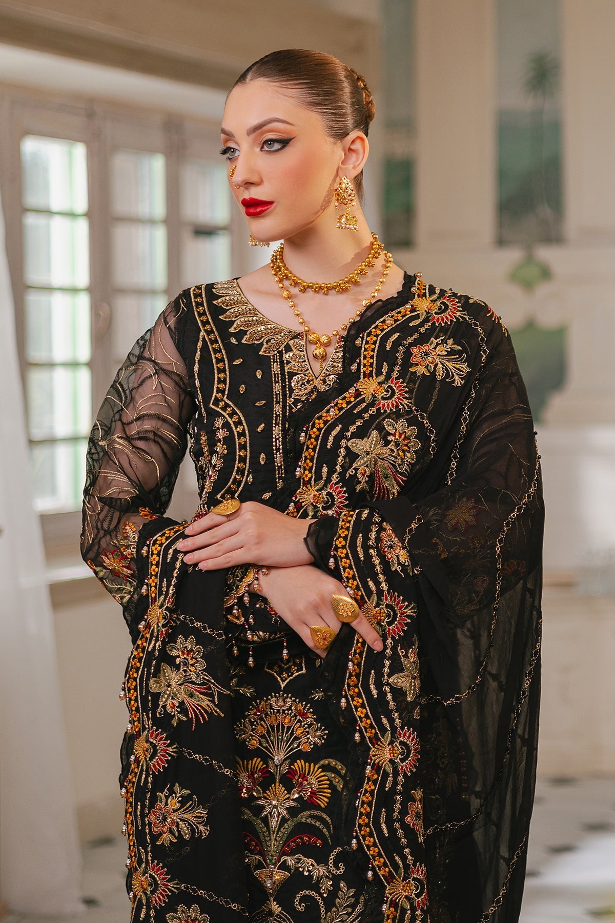 Raeesa Premium | Ada Premium Collection | HU - 46 Black Swan by Raeesa Premium - Designer Dress - Type: Ladies Clothes - Available at Libayah - 100% Original