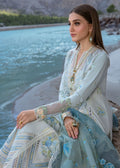 Crimson | Lawn 2024 | Forget Me Not - Ice Blue by Crimson - Designer Dress - Type: Ladies Clothes - Available at Libayah - 100% Original