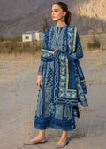 Crimson | Lawn 2024 | Dancing Paisleys - Cobalt by Crimson - Designer Dress - Type: Ladies Clothes - Available at Libayah - 100% Original
